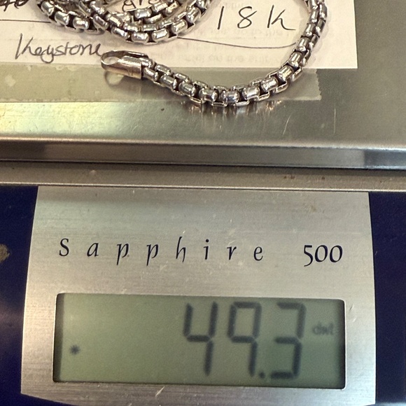 14K White gold Chanel link Rare - Picture 4 of 4